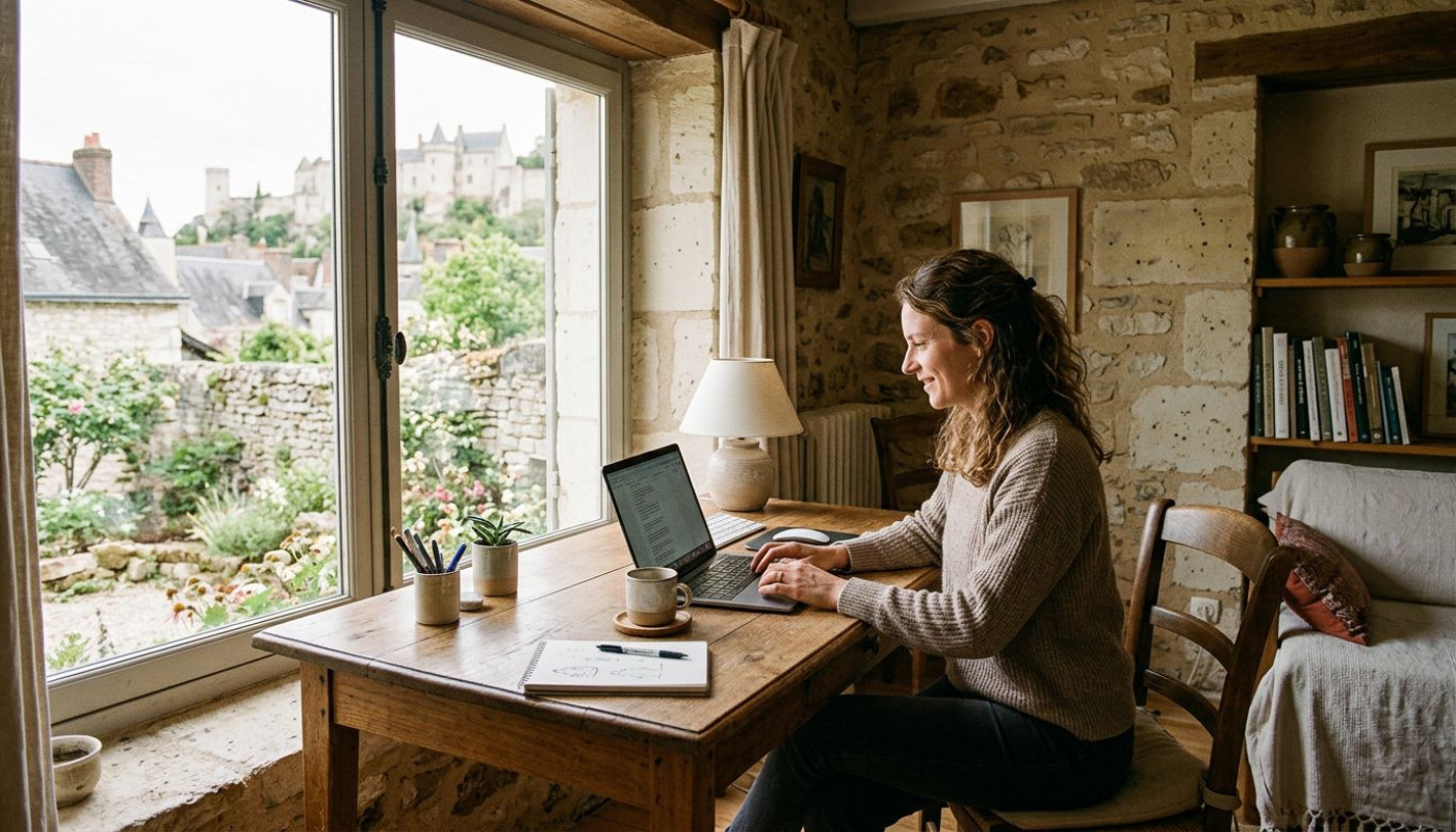 Le gîte à Chinon, secret bien gardé des créateurs en télétravail